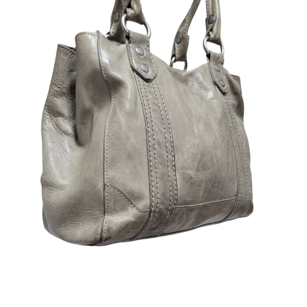 Frye Melissa Tote Women’s Genuine Distressed Leather Gray #34DB138 - Picture 4 of 10